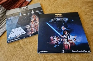 Star Wars Laserdisc Lot (2) Return of the Jedi 1989 CBS Fox LD - Foto 1 di 15