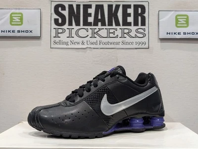 Nike Women's Shox Classic II Retro - Size: 6.5 - 343907 005 - Black / Purple - Image 1 of 4