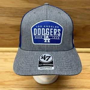 Los Angeles Dodgers Hat ‘47 Trucker Adjustable Snapback Patch Logo MLB Cap - Picture 1 of 10
