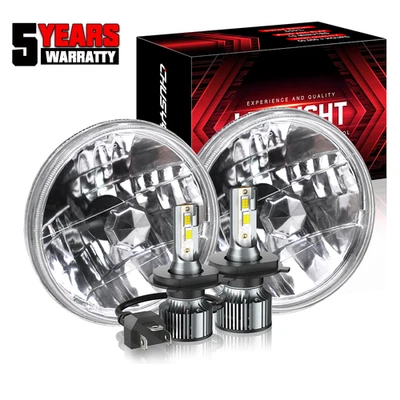 Faróis de LED redondos Hi/Lo Beam DRL para Ford Courier 1972-1982 2X 7" polegadas - Imagem 1 de 4