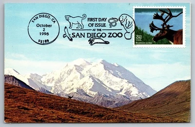 #3105l Endangered Species Woodland Caribou FDC Maxi Card w/Pictorial Cancel - Image 1 of 2
