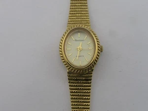 Vintage Armitron Ladies Dress Watch Fancy Case & Band Working - Picture 1 of 6