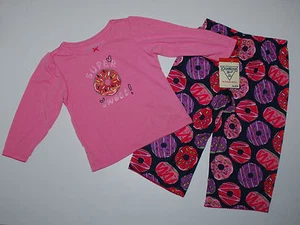 Nachtwäsche~NEU~USA~Oshkosh~2 tlg Schlafanzug~Gr.80~Pyjama~Donut~rosa~Luxus~ - Bild 1 von 1