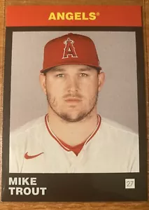 2021 Topps 582 Montgomery Set 5 Lost Design Mike Trout Los Angeles Angels #5 - Picture 1 of 2