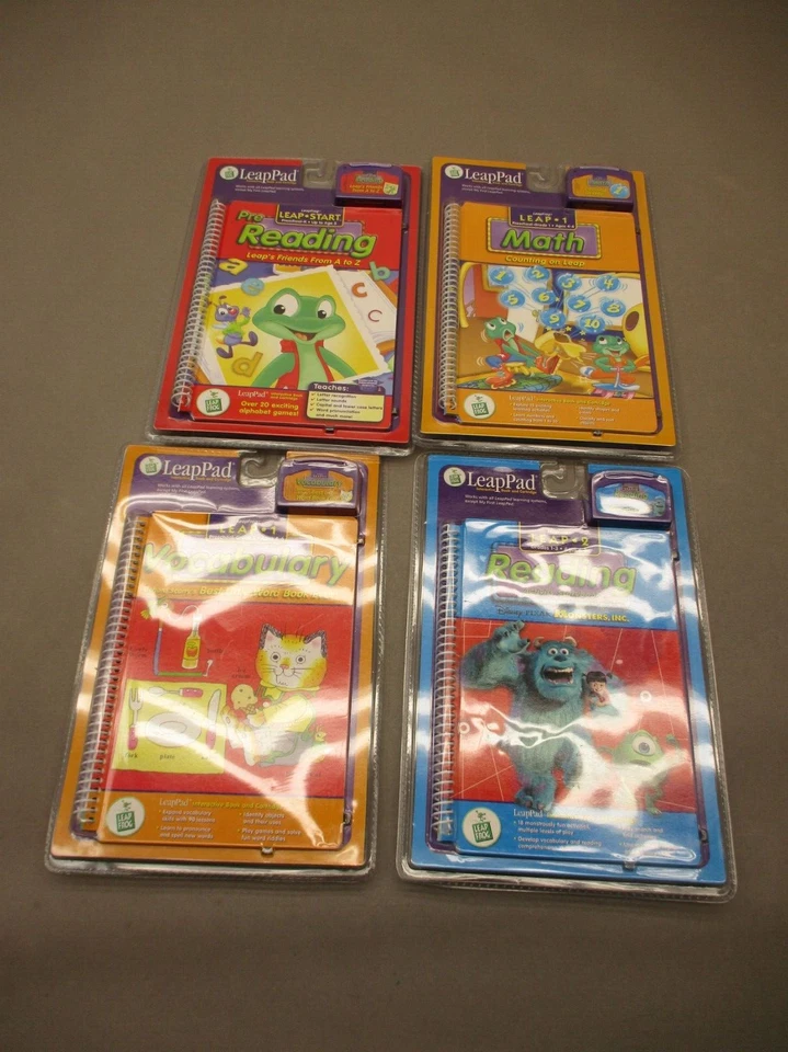 LeapFrog 2 Kids Interactive Book and Cartridge Set of 4 Learning Books 7E - Image 1 of 4