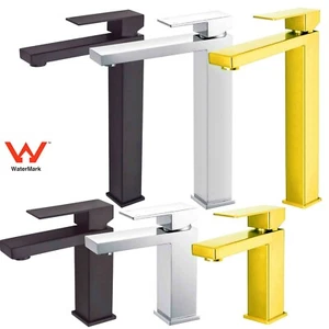 KYLINS Square Basin Mixer Tall Tower Tap Vanity Faucet Spout Black Chrome Gold - Picture 1 of 92