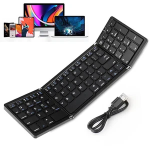 Mini Foldable Wireless Bluetooth Keyboard for iOS Android PC Smartphone Tablet - Picture 1 of 12