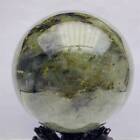 2860G Natural Blue Flash Labradorite Quartz Crystal Sphere Healing Ball
