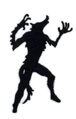 WEREWOLF - HOWLING HALLOWEEN - Embroidered Iron-On/Sew-On Patch - Image 1 of 3