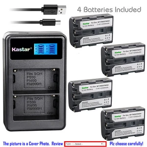 Kastar Battery LCD Dual Charger for Sony NP-FM50 & Sony DCR-PC101 DCR-PC103 - Picture 1 of 11