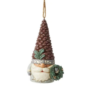 Adorno de piña Jim Shore HWC White Woodland Gnome - 6012689 - Imagen 1 de 1
