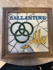 VINTAGE BALLANTINE ALE BEER SIGN 14-1/2" X 14-1/2" (STAIN GLASS LOOK)