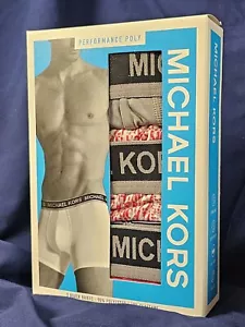 Calzoncillos boxer Michael Kors 3 Performance Poly S rojos, grises, Lux Touch ¡ENVÍO GRATUITO! - Imagen 1 de 8