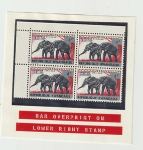 RWANDA Former Belgian Congo 1964 Wildlife, Elephants ERROR Scott and Michel # 63 - Picture 1 of 5