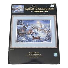 Cross Stitch Kit Sleigh Ride Christmas Dimensions Gold 8689 15x11