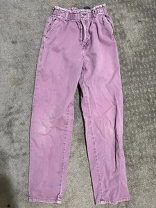 H&M Jeans Girls 20 Purple Solid Stretch Waist - Picture 1 of 5