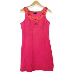 Hale Bob Jeweled Mini Sheath Dress M - Picture 1 of 7