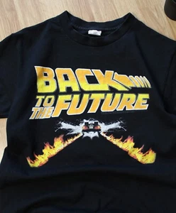 Vintage Back To The Future Movie Universal Studios Size S Black - Picture 1 of 10