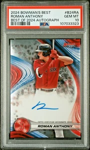 2024 Bowman's Best Roman Anthony Best of 2024 Auto PSA 10 #B24RA - Bild 1 von 2