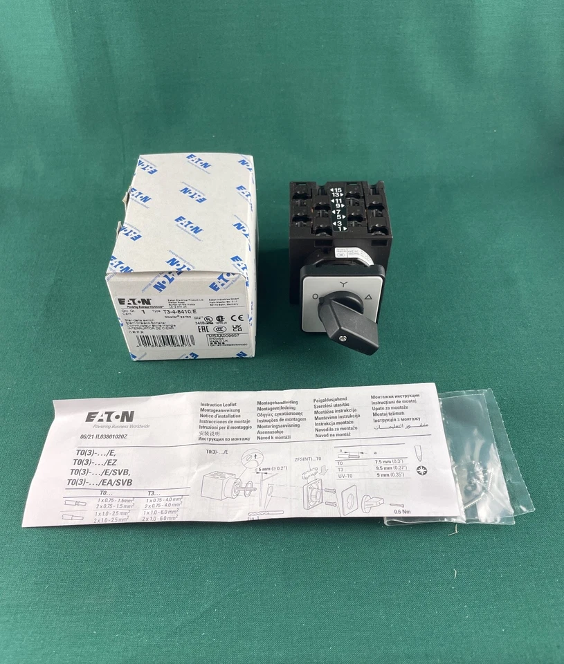 Eaton/Moeller Stern-Dreieck-Schalter, Einbau T3-4-8410/E