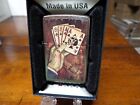 DEAD MAN'S HAND ACES AND EIGHTS GAMBLING POKER ZIPPO LIGHTER MINT IN BOX