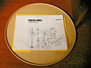 PORTER-CABLE 16GA ANGLE FINISH NAILER PARTS MANUAL - MODEL#DA250A/TYPE#1 - Picture 1 of 1