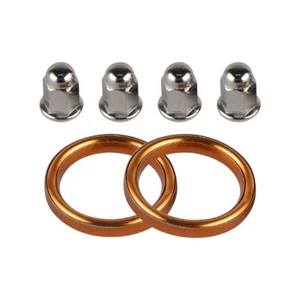Exhaust Muffler Pipe Gaskets and Nuts For Honda NX125 1988 700 VF700S 1984-1985 - Picture 1 of 4