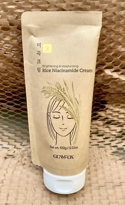 GLAMFOX Rice Niacinamide Brightening Moisturizing Cream Korean Beauty 100g NEW
