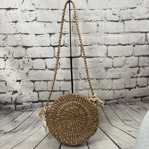 FaithFul The Brand Crossbody Woven Straw Bag Natural Shelby Boho Hippie - Bild 1 von 16