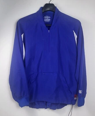 Louisville Slugger Windbreaker Men Medium Quarter Zip Pullover Blue Long Sleeve - Image 1 of 4