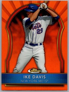 2011 Topps Finest Orange Refractor /99 Ike Davis #54 Mets