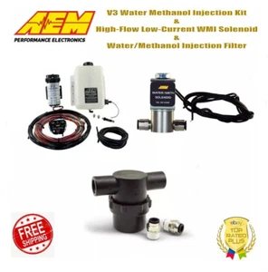 AEM V3 Water Methanol Injection Kit Low-Current WMI Solenoid + Injection Filter - Picture 1 of 1