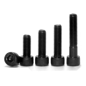 M2-M10 M2,5 M4 M5 Bullone Esagonale Boccola Testa Tappo Viti 12,9 Acciaio al Carbonio Ossido Nero - Foto 1 di 82