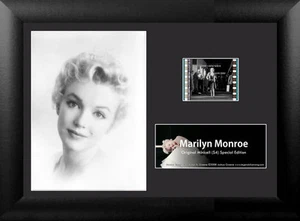"CELDA DE FOTO Y PELÍCULA ENMARCADA MARILYN MONROE Estrella de Hollywood Actriz Leyenda 5"" x 7"" - Imagen 1 de 1