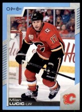 2020-21 UD O-Pee-Chee Blue Border #209 Milan Lucic - Calgary Flames