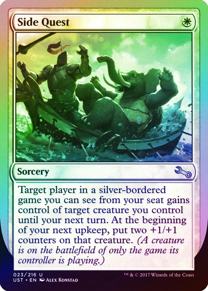 Side Quest FOIL Unstable MINT White Uncommon MAGIC THE GATHERING CARD ABUGames - Image 1 of 1