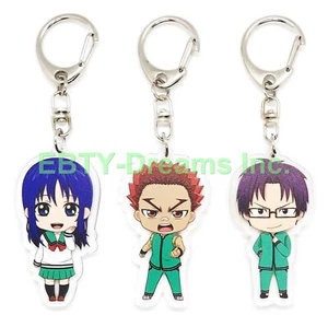 Set of 3 Disastrous Life Saiki Anime Acrylic Keychain Hairo Teruhashi Kuboyasu - Picture 1 of 2