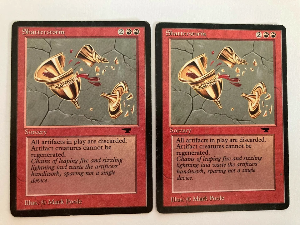 1X- Shatterstorm - Antiquities - MTG Magic Moderately Played - Image 1 of 1