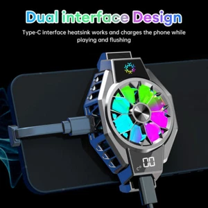 Universal Mobile Phone Radiator Cell Phone Cooler Gaming Cooling Fan Heat Sink - Picture 1 of 14
