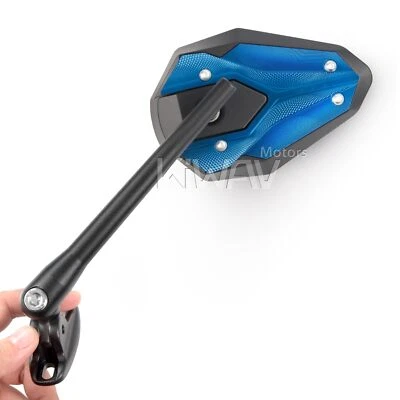 Todo azul ViperII carenado espejos alfombrilla base negra para Yamaha FJR FZS Foto 1 de 4