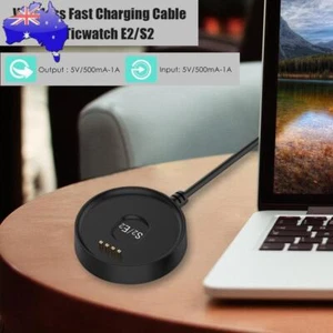 USB Smart Watch Bracelet Charger Cradle Charging Dock Cable for Ticwatch E2/S2 - Zdjęcie 1 z 8