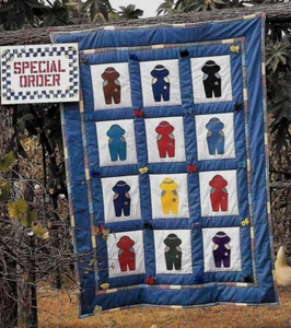 OVERALL SAM (SUNBONNET SUE'S SHY COUSIN) --- APPLIQUE VINTAGE QUILT PATTERN - Picture 1 of 1