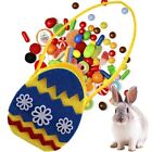 Decorated Felt Easter Bunny Basket Easter Bunny Easter Egg Basket  Easter