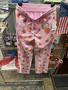 Girls Size X S Strawberry Shortcake Lounge Pants With Drawstring - Picture 1 of 5