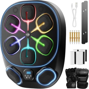 Wireless Music Wall Mounted - Smart Boxing Machine With Gloves Bluetooth 9 Modes - Picture 1 of 8