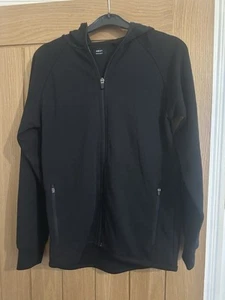 Next Boys Black Hooded Top Aged 12 Years VGC - Picture 1 of 1