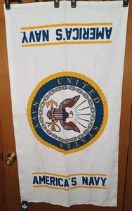 US America’s Navy Strandtuch von McArthur, 48 x 26, Made In USA, Neu mit Etikett Neu *LESEN* - Bild 1 von 12