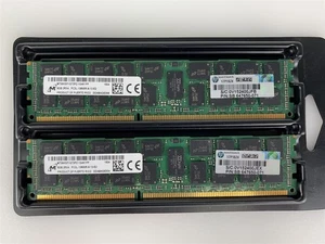 Lot of 2 Micron 8GB 2Rx4 PC3L-10600R Server Memory RAM MT36KSF1G72PZ-1G4K1FF - Picture 1 of 1