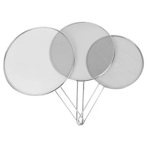 3 Stück Küche Spritzschutz Speiseöl Filter Mesh Sieb mit Griff - Bild 1 von 12