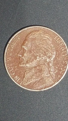 2004-P Louisian Purchased  Nickel, Missing Clad Layer - Image 1 of 2